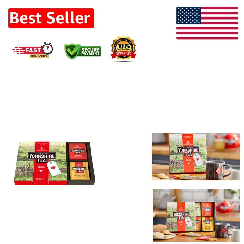 Assorted Teas Variety Pack – 20 Caffeinated Teabags, Perfect Gift