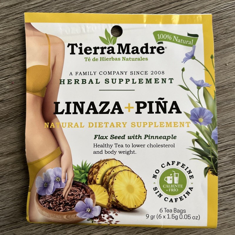 Tierra Madre Linaza + Pineapple 6 Pack Of. 6 Tea Bag