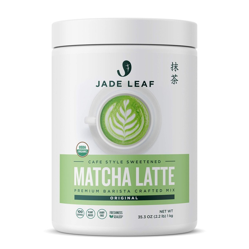 Organic Matcha Latte Mix – Bulk Value Size – Lightly Sweet Japanese Matcha Gr…