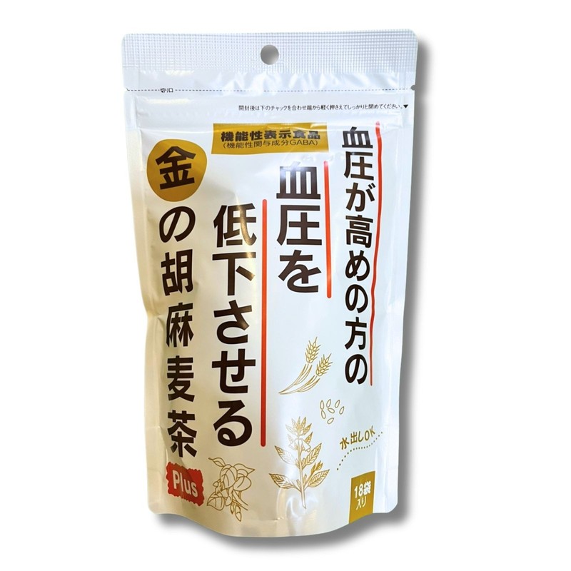 【3-Pack】【機能性表示食品】金の胡麻麦茶 90g(5g×18袋) １個 小川生薬 血圧が高めの方の血圧を低下させる gallery