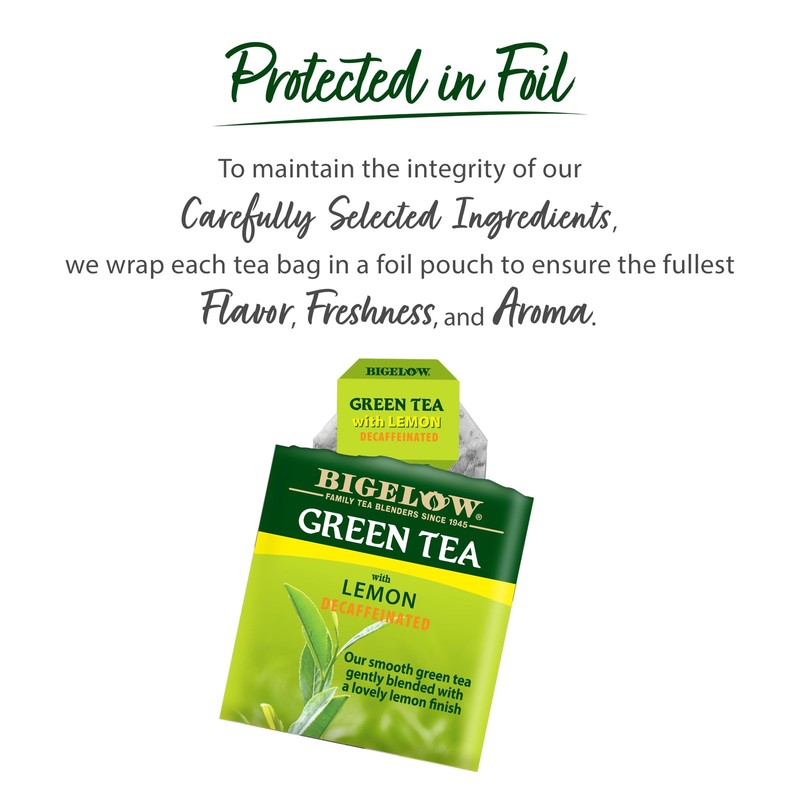 Decaffeinated Green Tea with Lemon, Decaf Tea with Green Tea and Lemon, 20 Co... gallery
