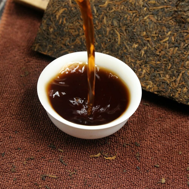 Yongzhen Ripe Pu-erh Tea Brick Top Grade Palace Pu-erh, Compressed Dark Tea 250g gallery