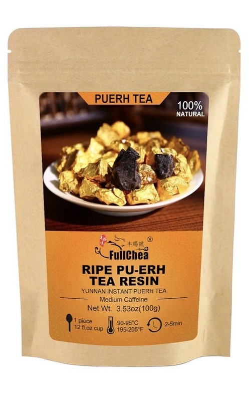 FullChea Ripe Pu-erh Tea Resin Instant 2009 Aged Helps Digestion 3.53oz