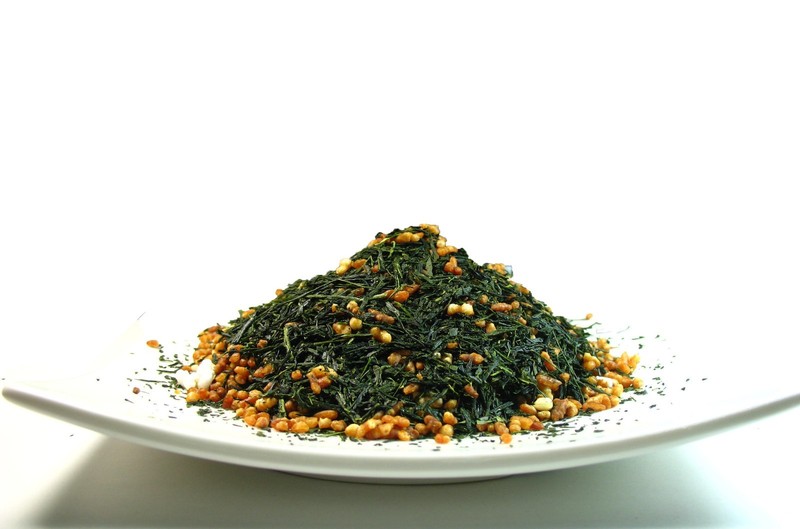 Gyokuro Green Tea with Brown Rice Tea Genmaicha Loose Leaf Tea 1 LB