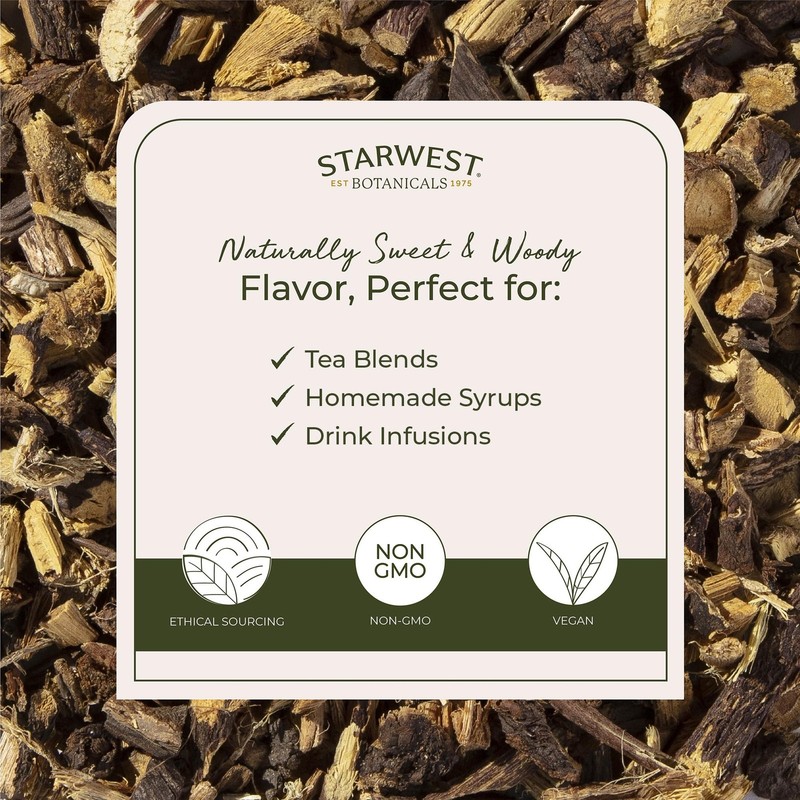 Organic Dried Licorice Root 1 Pound (Pack of 1), No Color gallery
