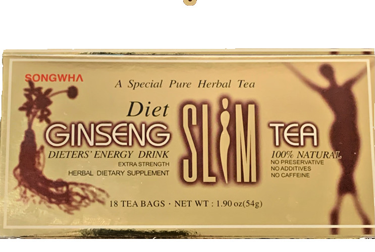 Best DIET Tea GINSENG SLIM That Work Fast Weight Loss 100% Natural 1 Box 18 pc