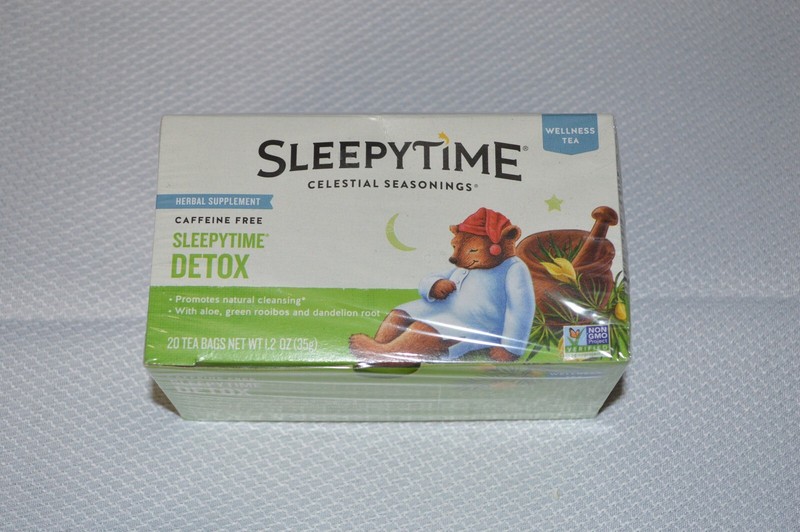 CELESTIAL SEASONINGS ~ SLEEPYTIME ~ DETOX ~ CAFFEINE FREE ~ 20 TEA BAGS