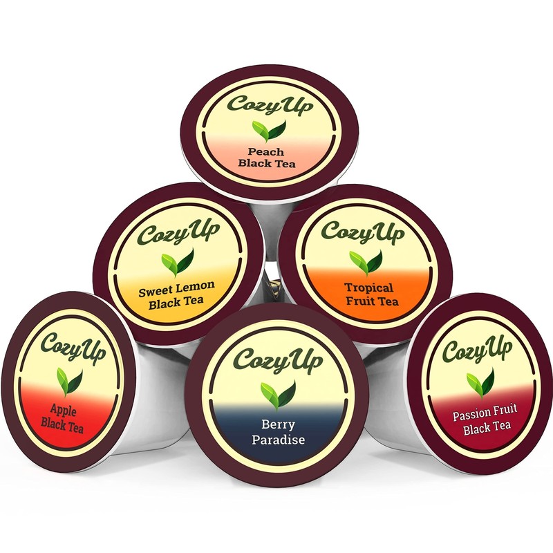 CozyUp Variety Fruit Tea Sampler Pack Pod For Keurig K-Cup Brewers 36-Count gallery