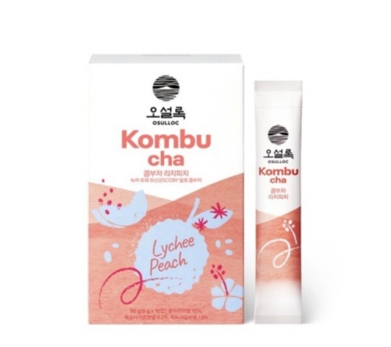 Osulloc Kombucha Lychee Peach Iced Tea