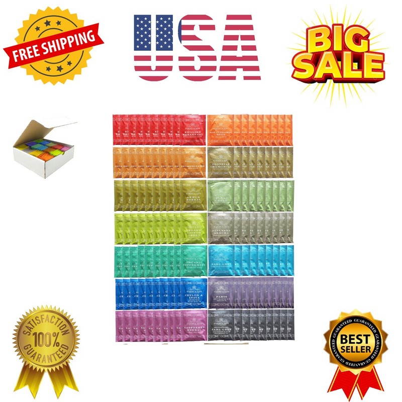 Assorted Tea Bag Sampler 140 Count Great for Breakrooms, Offices, Food Servic…