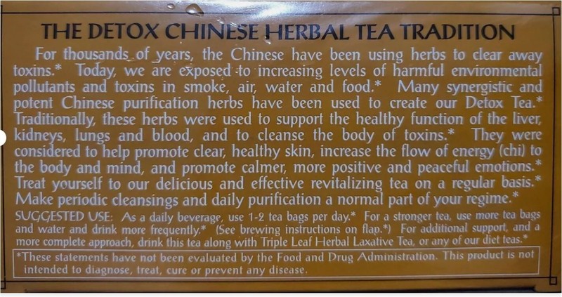 2 Boxes - Triple Leaf Detox Tea Cleansing & Revitalizing 20 Tea Bags each 6/28 gallery