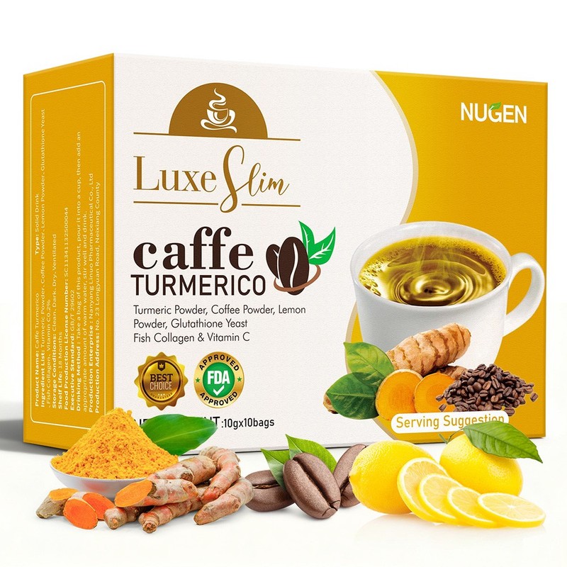 Turmeric Coffee Tea,Support Skin Joint Immune Health,Boost Energy Levels 10 Bags