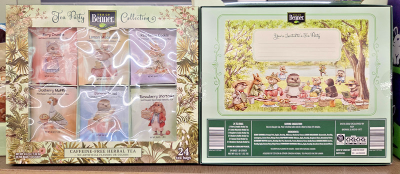 Benner Co Tea Party Collection Caffeine Free Herbal Tea 1.52oz 43.2g (2 Boxes) gallery