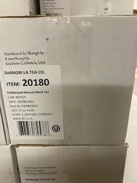 SHANGRI-LA Iced tea. Natural black, fresh brewed, iced tea