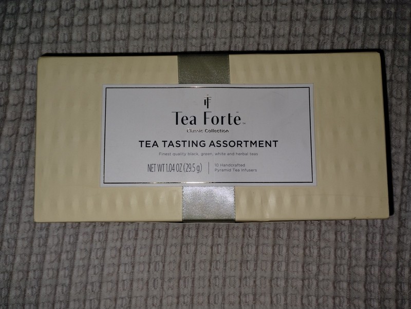 TEA FORTE,”Tea Tasting” Assortment Petite Presentation Box of 10 Pyramid Infuser