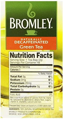 Bromley Naturally Decaffeinated Green Tea, 48 Tea Bags gallery