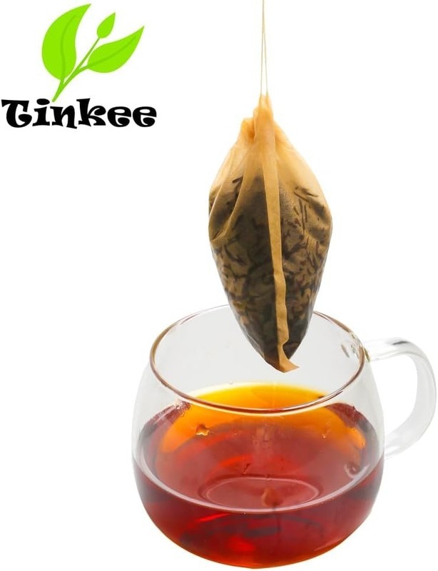 Biodegradable Tea Infuser Bags Made from Natural Wood Pulp - Set of 100 gallery