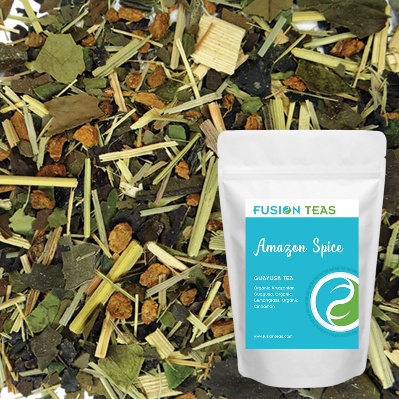 Amazon Spice Guayusa – Lemongrass Cinnamon Loose Leaf Tea -Organic- Fusion Teas