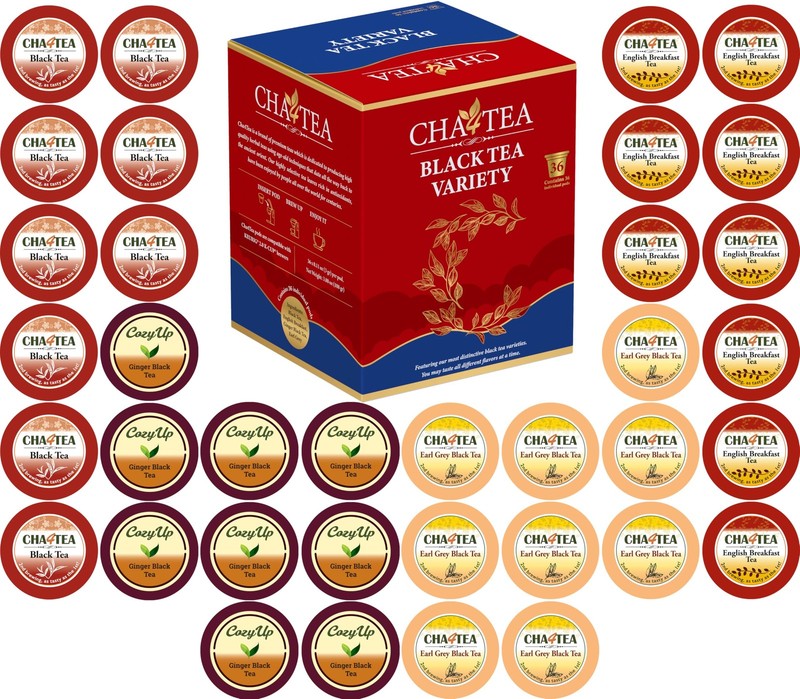 36-Count Assorted Black Tea Sampler for Keurig K-Cup Brewers (Black Tea, Engl…