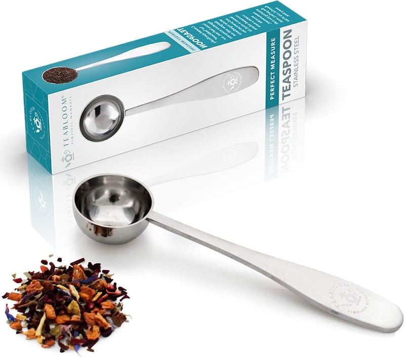 Teabloom Perfect Measure Loose Leaf Tea Spoon – Premium Quality Silver