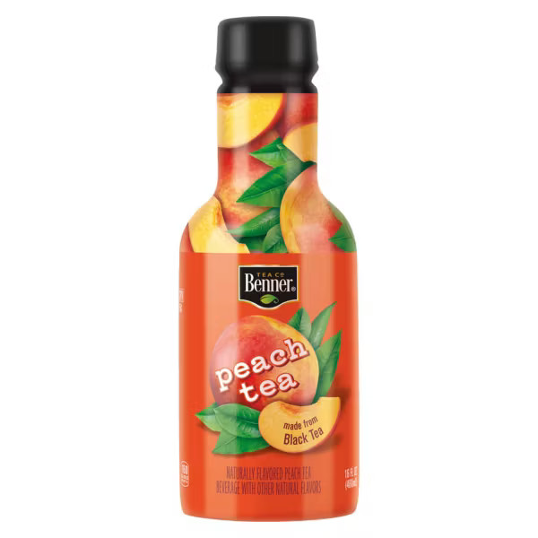 Benner Peach Flavored Iced Tea - 6 pack, 16 fl oz - Pack of 3 gallery