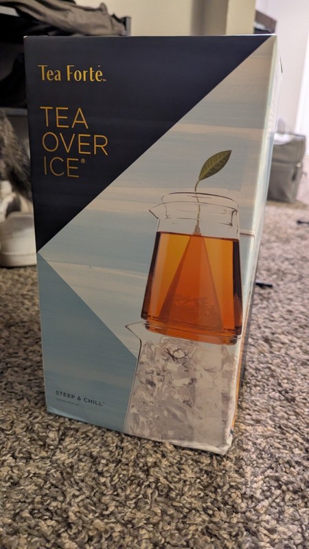 Tea Forte 'Tea Over Ice' Tea Pitcher Set With 3 Tea Samplers. New In Box gallery