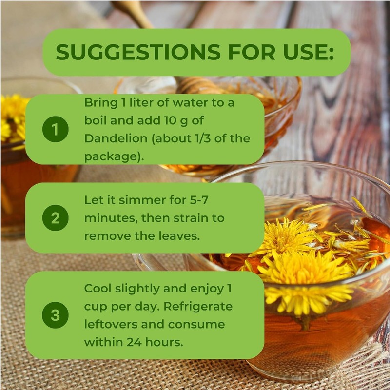 Dandelion Loose Leaf and Root Tea - Te de Diente de Leon Herbal Tea from Peru gallery