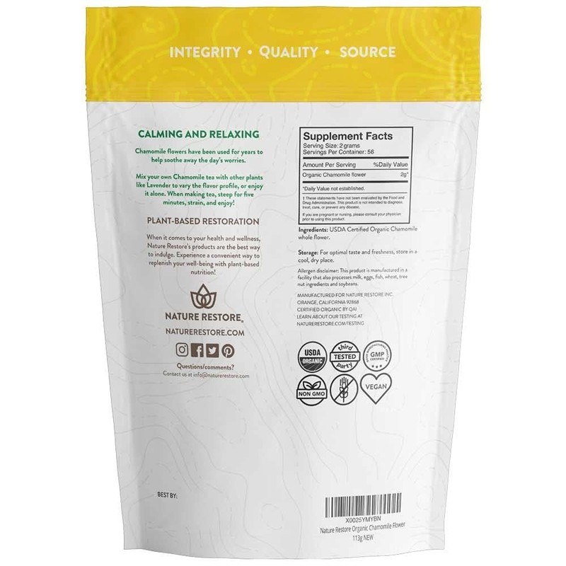 Aromatic Loose Leaf Chamomile Tea - 4oz Organic Whole Flower - Local CA Business gallery