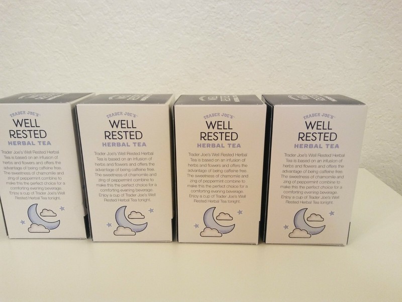 4 PACK Trader Joes Well Rested Chamomile Tea 20 Bags Box Decaf gallery
