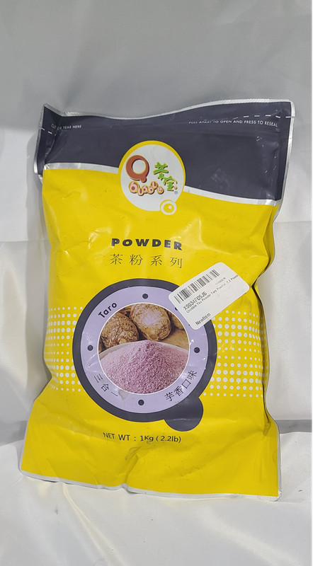 Qbubble Taro Bubble Tea Powder 2.2 lb Easy Mix for Delicious Party Drinks