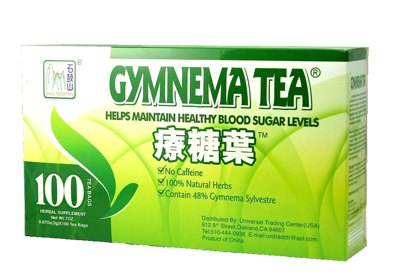 Gymnema Green Tea For Diabetics, No Caffeine 100 Tea Bags Ep: 12-2030