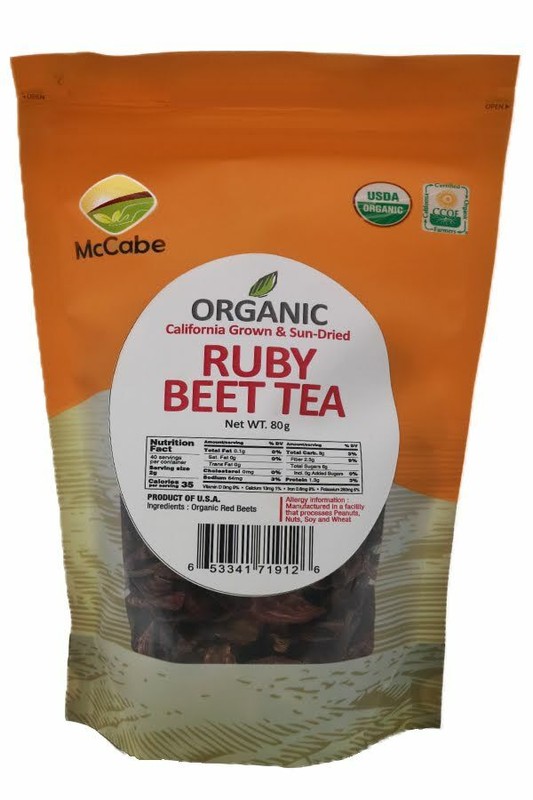 McCabe ORGANIC Sun-Dried Ruby Beet Tea, 80g, USDA Organic Certified gallery