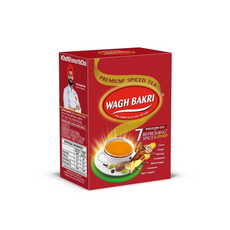 Wagh Bakri Premium Spiced Tea | With 7 Refreshing Spices 7 Refreshing Spices