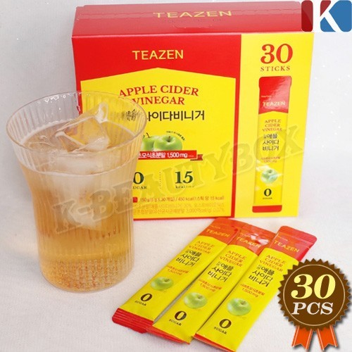 TEAZEN Apple Cider Vinegar 5g x 30pcs Low Calorie 0% Sugar KOREAN Healthy Drink