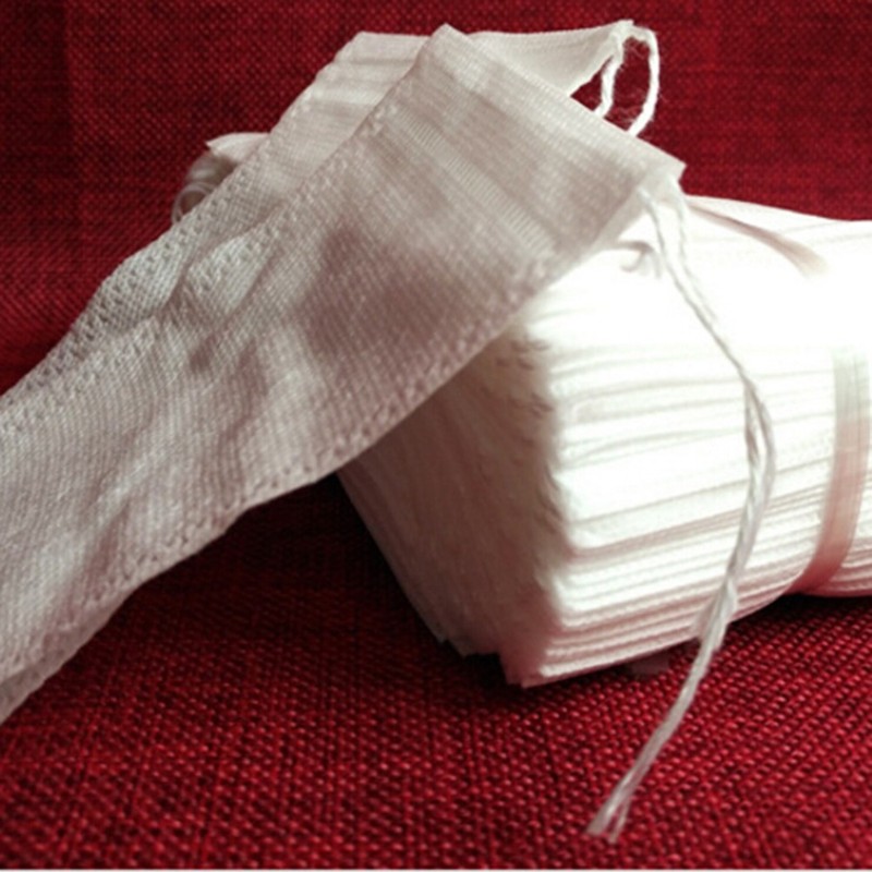 100 Pcs Tea Infuser Bags Infusers Empty Sachets Dustproof Drawstring Storage gallery