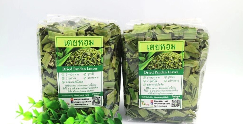 Dried pandan leaves for making herbal drinks, 40 grams.