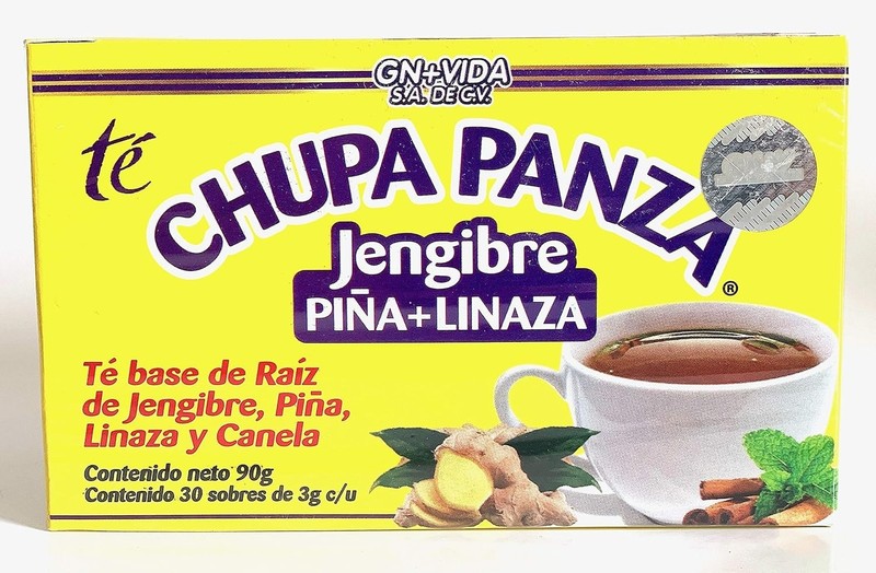 30 Count Chupa Panza Tea - Natural Ginger Flaxseed Detox for Weight Management gallery