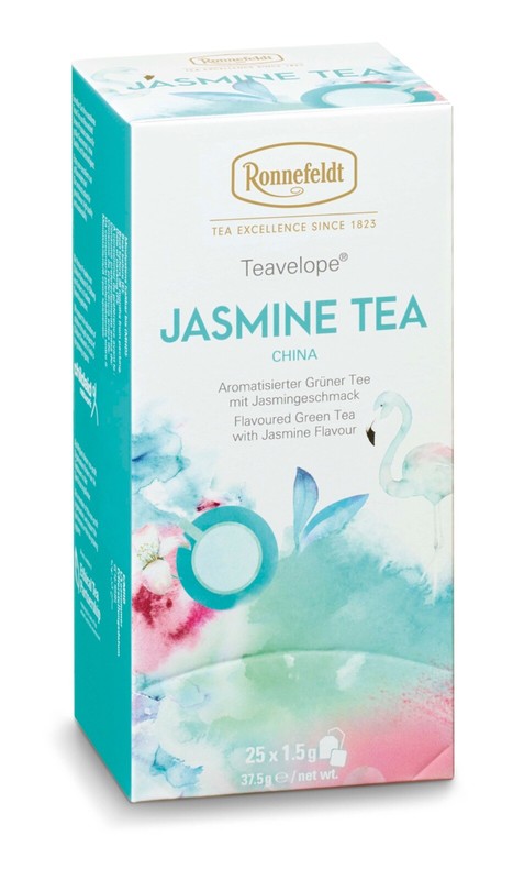 Ronnefeldt Teavelope® Jasmine Tea. Green tea whit jasmine flavor. 25 tea bags.