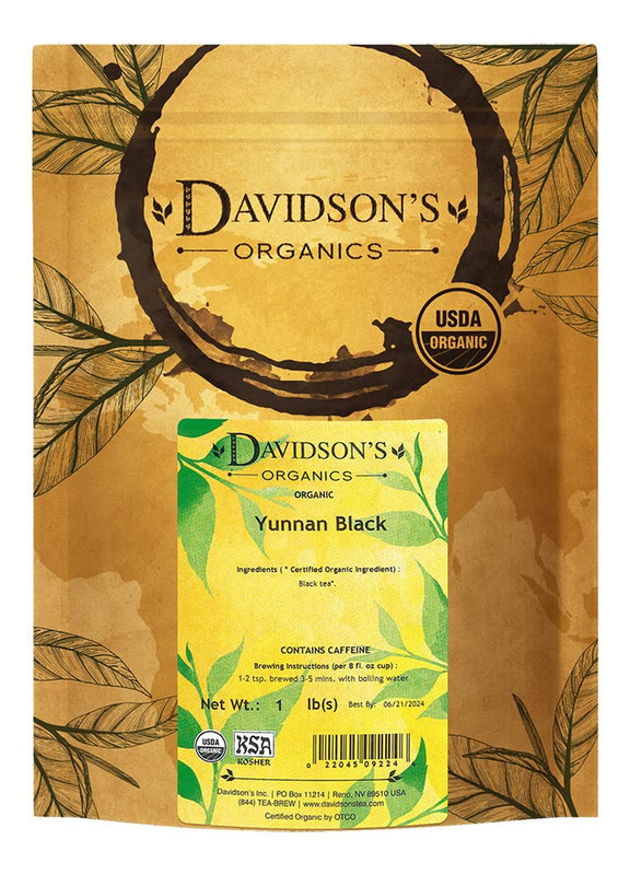 Davidson'S Organics, Yunnan Black, Loose Leaf Tea, 16-Ounce Bag gallery