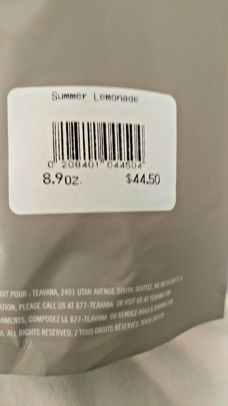 TEAVANA Summer Lemonade Refreshing Citrus Loose Herbal Tea Fresh Pack Limited gallery