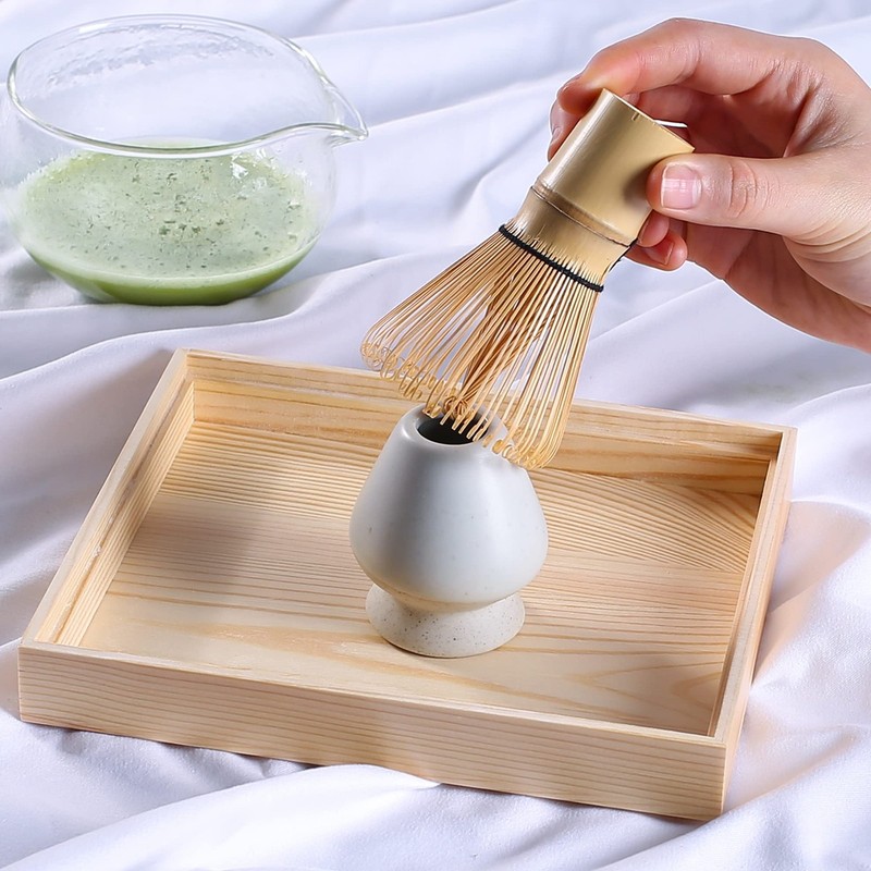 Matcha whisk Kit, Matcha Tea Set, Matcha Whisk and bowl (Chawan) Scoop (Chash... gallery