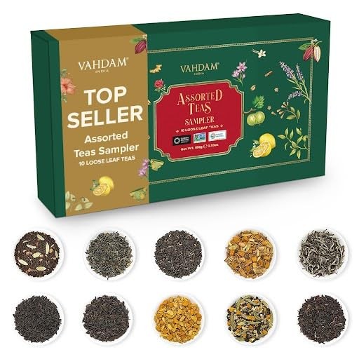 Top 10 Favourites Tea Sampler Set | Loose Leaf Tea (50+ Cups) | Tea Variety P...