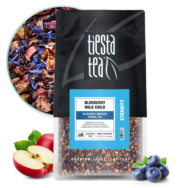 Tiesta Tea Blueberry Wild Child, Bulk Pouch – 200 Cups, Child