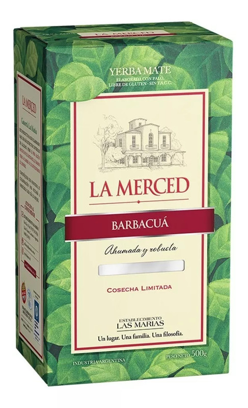 La Merced Yerba Mate Barbacua – 4 x 0,5 Kg (1,1lbs) Pack