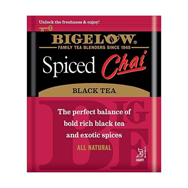 Bigelow 20-Tea Bags SPICED CHAI Black Tea Individually Wrapped *** BB 9/2027 *** gallery