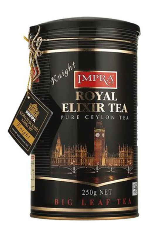 Impra Royal Elixir Knight loose leaf black tea with bergamot (metal can), 250g