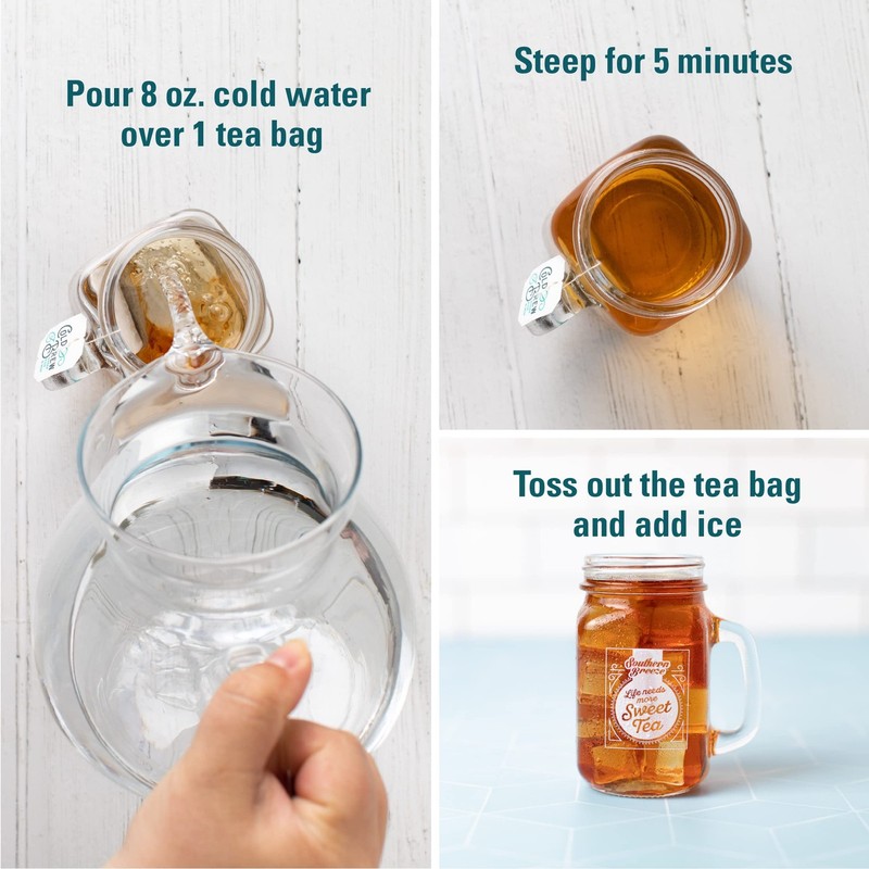 Southern Breeze Cold Brew Sweet Tea Variety Pack Iced Tea with Black Tea and Zer gallery