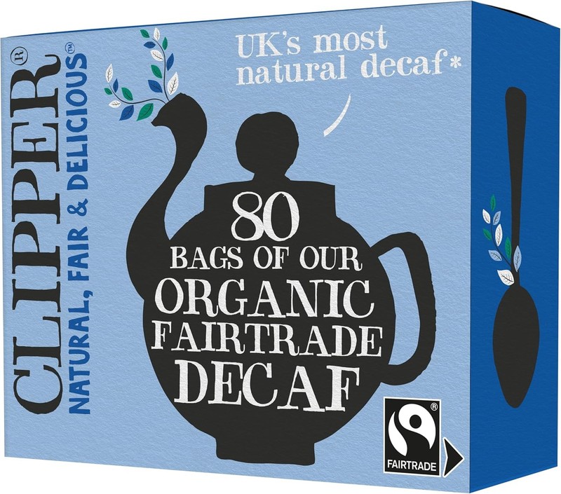 Organic Decaf, Plant-Based, Decaffeinated Black Tea, Great Over Ice, 1 Pack, 80