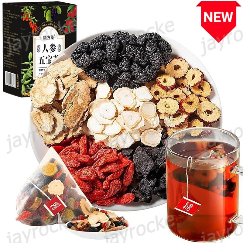 30pcs Ginseng Six Treasure Tea , Kidney Tea ,liver Tea , Red Date Kidney Health