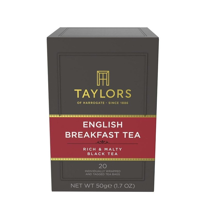 Individually Wrapped English Breakfast Tea Bags, 20 Count - Rich & Caffeinated gallery
